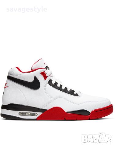 Мъжки кецове NIKE Flight Legacy Shoes White/Red, снимка 2 - Кецове - 45982058