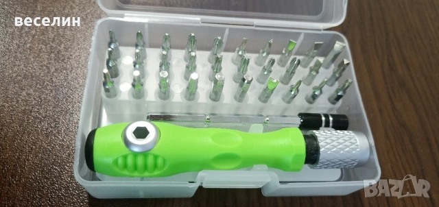 Комплект 32 части часовникарски отвертки, снимка 2 - Отвертки - 52372988