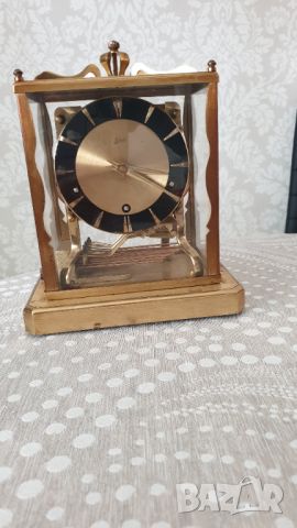  Каминен часовник Schatz W3, със гонг за четвърт час 1960 год., снимка 2 - Антикварни и старинни предмети - 45513305