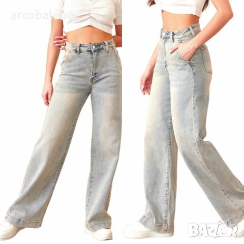 Дамски дънки с висока талия