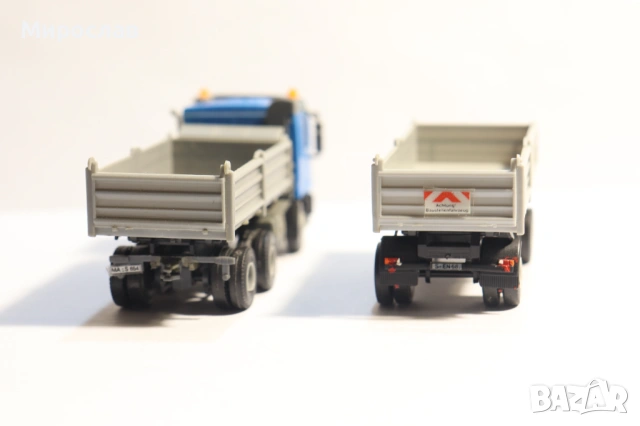 KIBRI H0 1/87 MERCEDES ACTROS САМОСВАЛ ГОНДОЛА КАМИОН МОДЕЛ, снимка 6 - Колекции - 53129143
