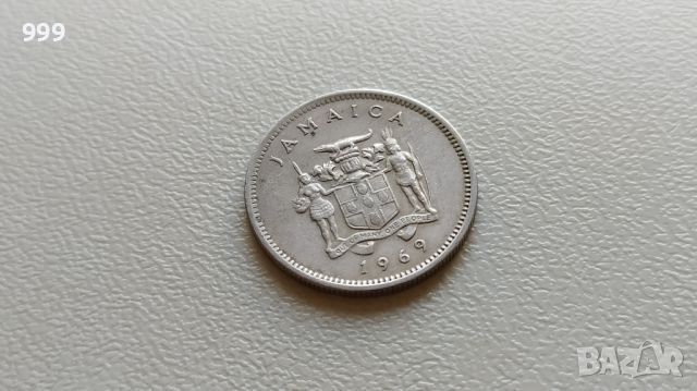 5 цента 1969 Ямайка, снимка 2 - Нумизматика и бонистика - 45405346
