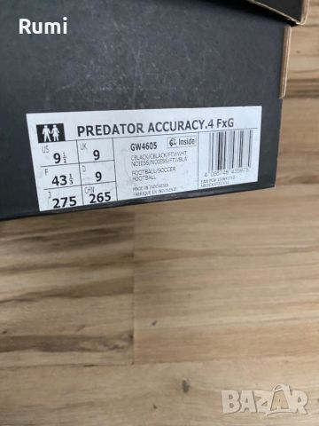 Оригинални нови бутонки adidas Predator Accuracy.4 FG ! 42 н, снимка 11 - Футбол - 45811198