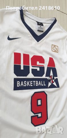 Nike Jordan #9 USA Dream Team 1992 Mens Size L ОРИГИНАЛ! МЪЖКИ Баскетболен ПОТНИК!, снимка 11 - Спортни дрехи, екипи - 45843305