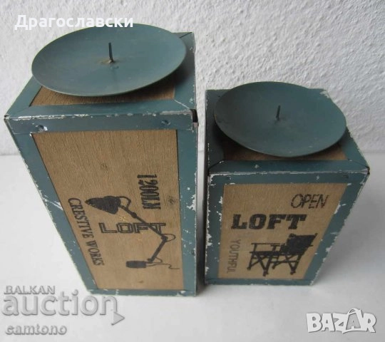  2 бр стари метални свещници, свещник, патина, свещници лофт, тамянник, антика , снимка 8 - Декорация за дома - 28874592