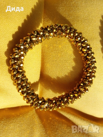 Гривни изплетени с кристални мъниста ESBBELA