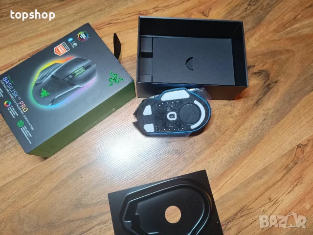 Безжична геймърска мишка Razer Basilisk V3 Pro: HyperScroll Tilt Wheel - 30K DPI оптичен сензор..., снимка 13 - Клавиатури и мишки - 50575446