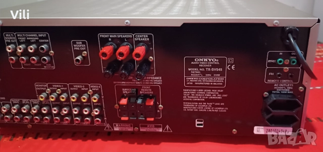 Onkyo TX-SV545, снимка 9 - Ресийвъри, усилватели, смесителни пултове - 52828129