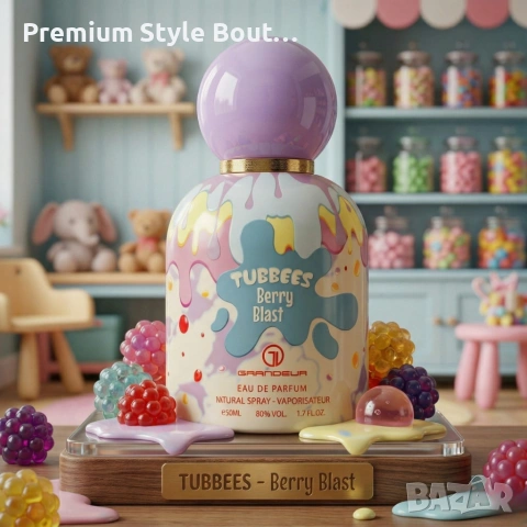Детски парфюм Tubbees Berry Blast 50 мл – сладък гурме аромат с горски плодове и ванилия, снимка 6 - Дамски парфюми - 54122890