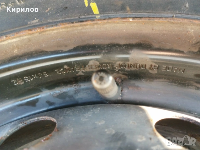 Резервна метална джанта с гума 15 цола  за Renault Megane Scenic от 1998- 2006г, снимка 6 - Гуми и джанти - 53757494