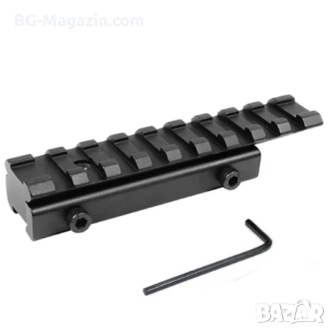 Стойка пикатини уивър база за въздушна ловна пушка въздушна оптика бързомер прицел адаптер прицел, снимка 3 - Оборудване и аксесоари за оръжия - 51092273