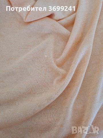 Светлооранжева блуза с къс ръкав и обло деколте Andrews Ladies, размер L, снимка 4 - Тениски - 46321554