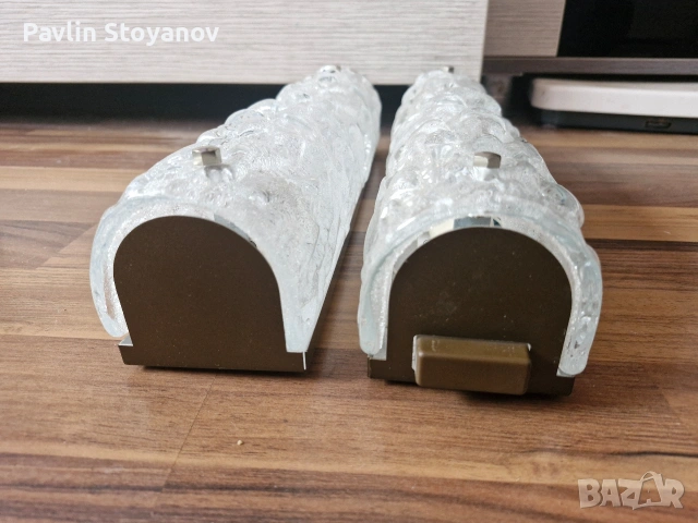 Два аплика с муранско стъкло нови, снимка 6 - Лампи за стена - 53578163