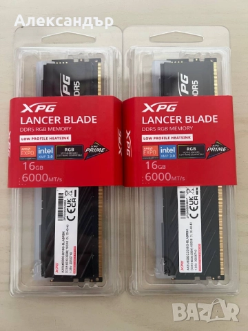 Нова RAM памет XPG Lancer RGB 32GB 2x16 DDR5 6000MHz CL30 ГАРАНЦИЯ