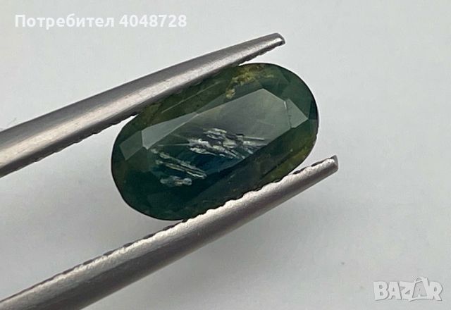 Естествен зелен сапфир 3.90ct. - Мадагаскар, снимка 2 - Други - 45602360