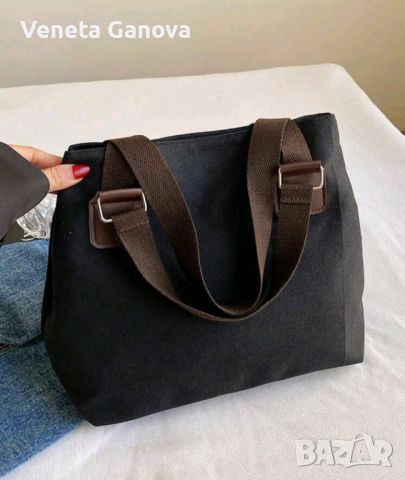 Текстилна модерна дамска чанта, снимка 4 - Чанти - 45489830