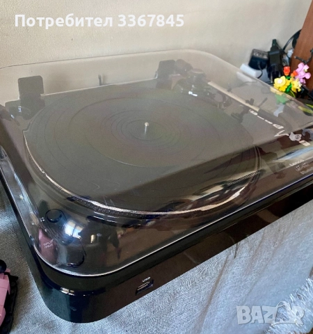 Грамофон Lenco - LBT-120BK, полуавтоматичен, черен, снимка 8 - Грамофони - 52791239