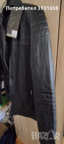 !!!ЧИСТО НОВО!!!Мъжко кожено яке!, снимка 4 - Якета - 53800590