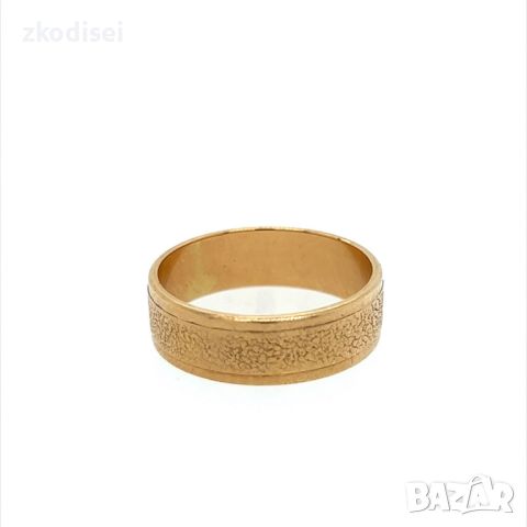 Златен пръстен брачна халка 6,04гр. размер:64 14кр. проба:585 модел:24199-3, снимка 1 - Пръстени - 46054523