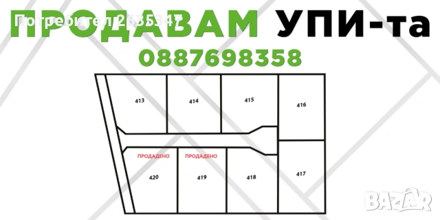 Продавам поземлен имот с обща площ 3501 кв.м., снимка 9 - Парцели - 50976664