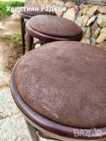 Винтидж бар табуретки, снимка 7 - Столове - 50045535