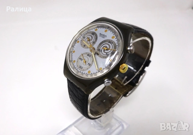 Часовник Swatch хронограф с 22 камъка, снимка 4 - Мъжки - 53639143