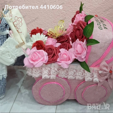 Ръчно изработен подарък за бебе-момиче, снимка 4 - Други - 53658266