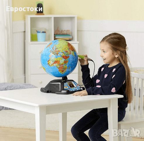 Интерактивен глобус vTech, образователна играчка детски глобус с видео съдержание от BBC Learning, снимка 3 - Образователни игри - 45900307