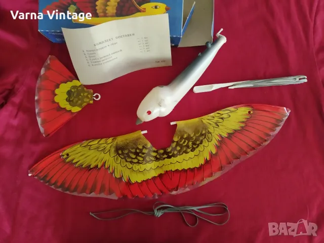 Ретро играчка Летящ гълъб. СССР., снимка 5 - Колекции - 49369732