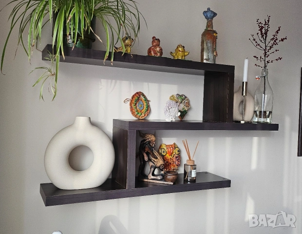 Шкаф за телевизор и стенни рафтове, снимка 7 - Шкафове - 53173419