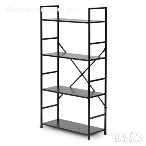 Голяма етажерка на 4 рафта ModernHome, дизайн в стил лофт, снимка 8 - Етажерки - 53380269