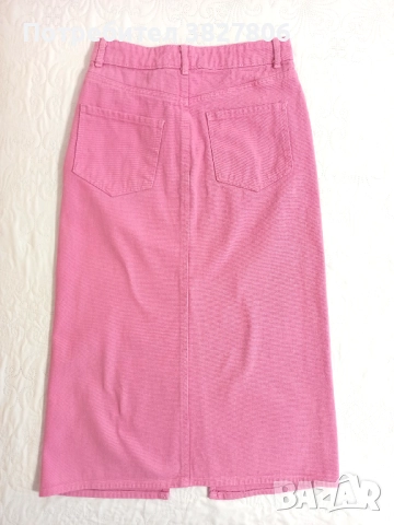 Розова Дънкова Пола 7/8, снимка 2 - Поли - 52146300