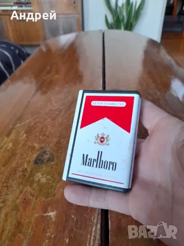 Стара табакера,запалка Marlboro, снимка 4 - Други ценни предмети - 49043277