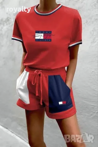 Tommy Hilfiger дамски къси летни комплекти Различни цветове , снимка 3 - Спортни екипи - 49941936