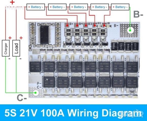 BMS 5S 21v 100A , снимка 2 - Друга електроника - 45820591