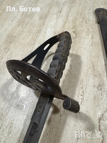 Стара английска бойна сабя, снимка 9 - Антикварни и старинни предмети - 52216794