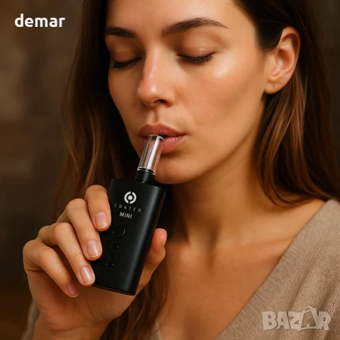 Crater Mini – Изпарител за сухи билки - презареждаем USB-C | Компактна система за нагряване на билки, снимка 4 - Други - 50584546
