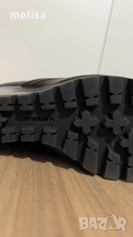 Prada  Кожени боти    , снимка 4 - Дамски боти - 53392378