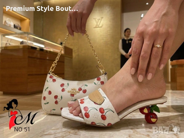 обувки на ток coach Louis Vuitton 