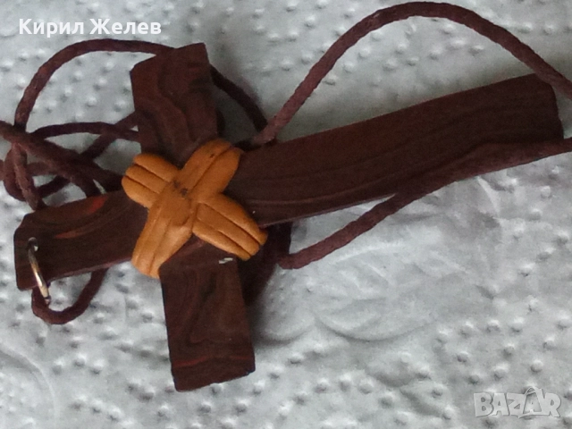 Дървен кръст 34264, снимка 5 - Антикварни и старинни предмети - 52581749