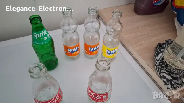 44 Бр Стъклени бутилки от Coca Cola Fanta, Sprite. , снимка 4 - Буркани, бутилки и капачки - 49671472
