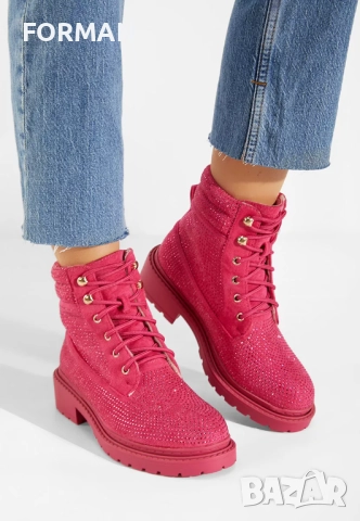 Кубинки в цикламени камъчета