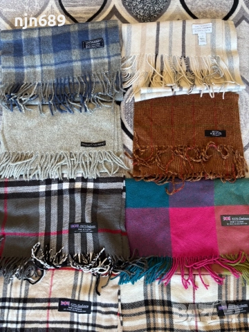 Шалове от 100% кашмир, снимка 2 - Шалове - 52520566