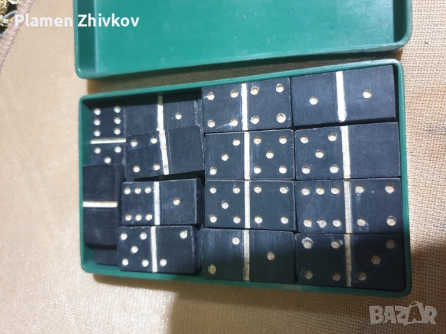 старо бакелитово мини домино Туристически вариант, снимка 3 - Антикварни и старинни предмети - 52927091