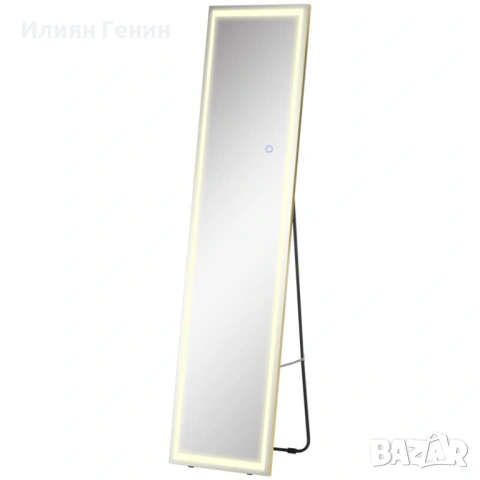 HOMCOM 2 в 1 Огледало в цял ръст с LED осветление, снимка 7 - Други - 53741801