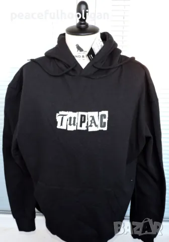 Tupac 2Pac I Ain't Mad At Cha Hoodie Pull&Bear -мъжки суичър с качулка с етикет размер XL 