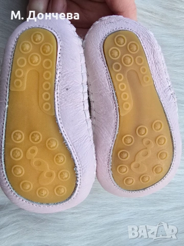 Детски боси обувки №19 естествена кожа, снимка 3 - Бебешки обувки - 53793660