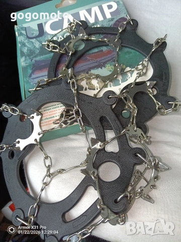 Нови противохлъзгащи котки със шипове за лед, кал, снимка 18 - Зимни спортове - 36710245