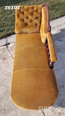 Антикварен диван лежанка, снимка 6 - Дивани и мека мебел - 52570313