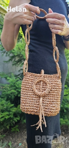 Дамски чанти плетени на една кука, снимка 9 - Чанти - 52060861